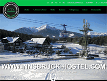 Tablet Screenshot of innsbruck-hostel.com